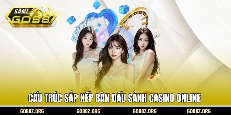 Cấu trúc sắp xếp bàn đấu sảnh Casino Online