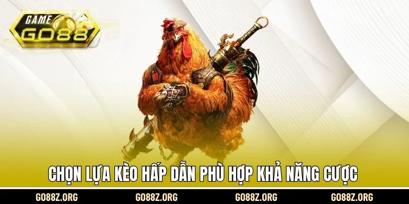 Chọn lựa kèo hấp dẫn phù hợp khả năng cược