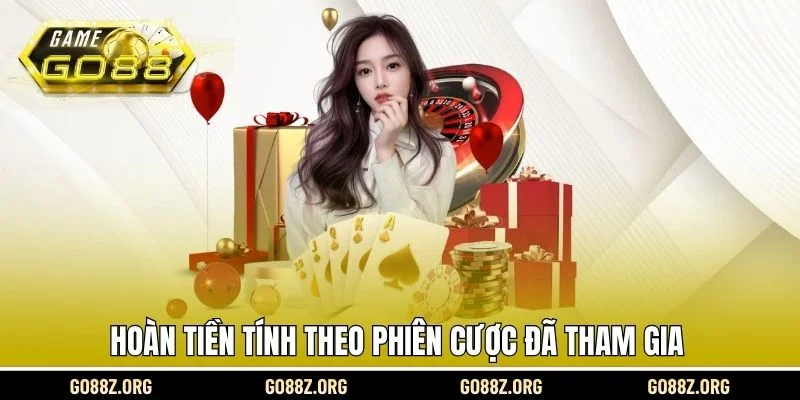 Hoàn tiền tính theo phiên cược đã tham gia